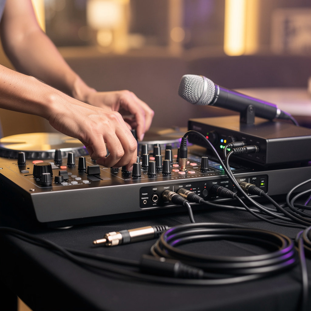 EL Karaoke professional audio and karaoke equipment setup for events in Santa Barbara