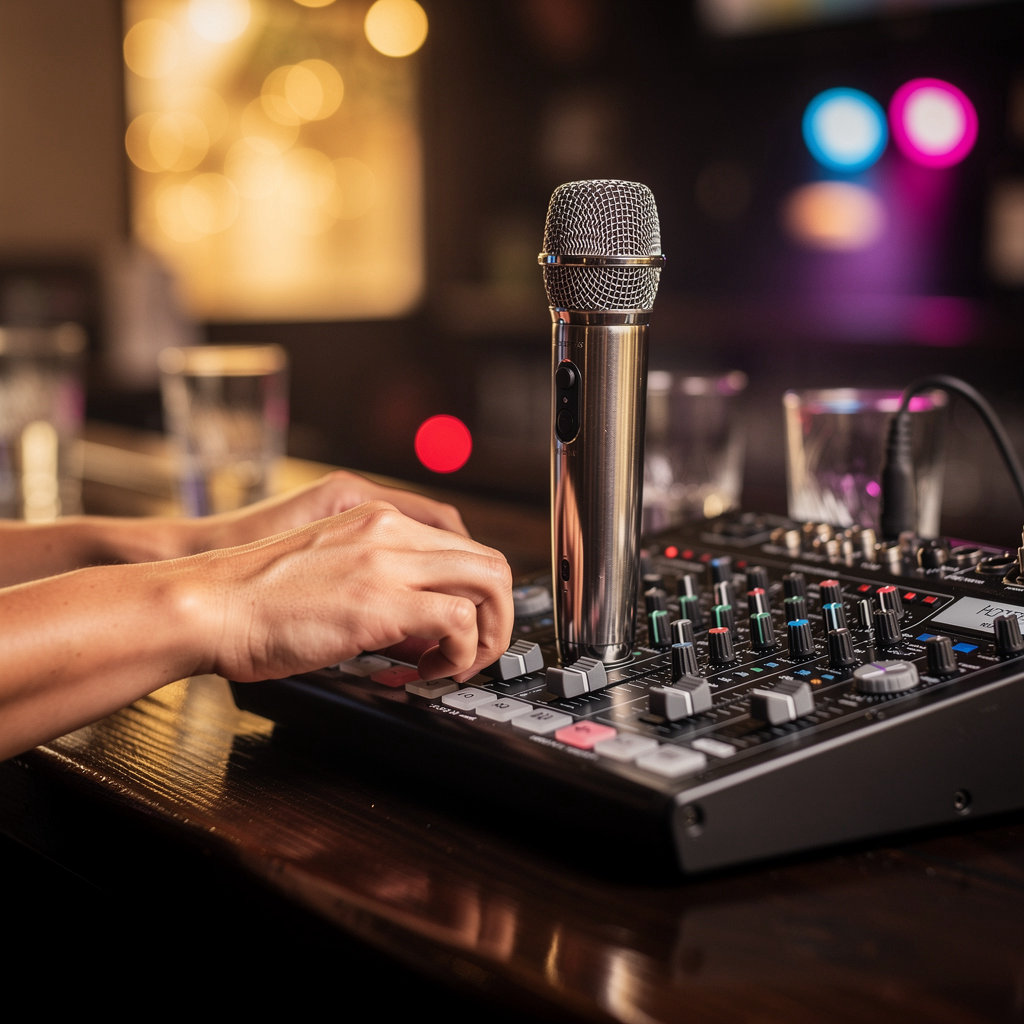 EL Karaoke hosting a fun karaoke night at a popular Santa Barbara venue for entertainment